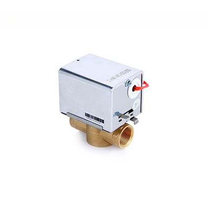 Brass DN20 2-way Motorized Zone Valve for Water Chiller FCU HVAC Electric Performance