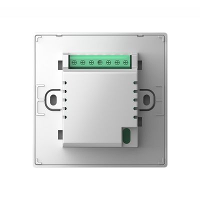 RS485 Modbus AI Voice Touch Screen Thermostat for Fan Coil Unit 86mm*86mm*10.5mm