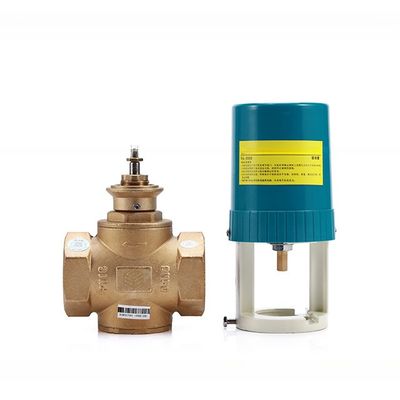 Normal Temperature 24v Linear Actuator Electric Motorized Valve for Chilled Water Control