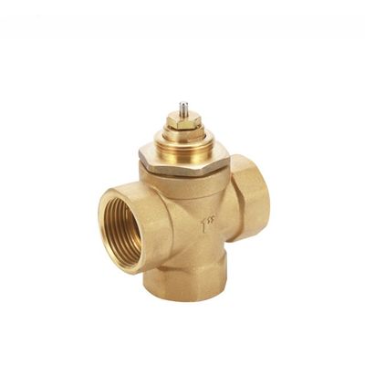 Electric Water Diverter 3-Way Control Motorized Zone Valve for DN20 Brass Fan Coil Unit