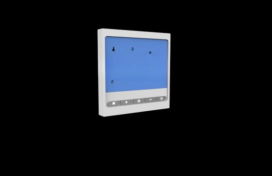 Smart Room Control Thermostat with Acrylic Touch Screen and Working Environment Range