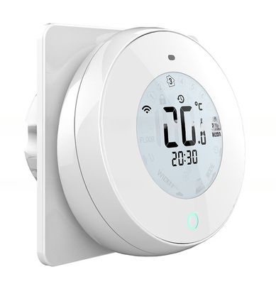 Round 0-10V Modulating Fan-coil Thermostat with Smart Touch Screen and Modbus RS485 RTU