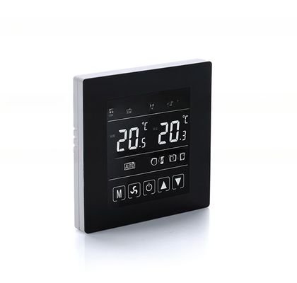 White LCD Room Warm Touch Thermostat with Digital Screen 5 1 1 Programmable KNX Compatible