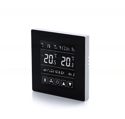 White LCD Room Warm Touch Thermostat with Digital Screen 5 1 1 Programmable KNX Compatible