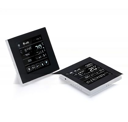White LCD Room Warm Touch Thermostat with Digital Screen 5 1 1 Programmable KNX Compatible
