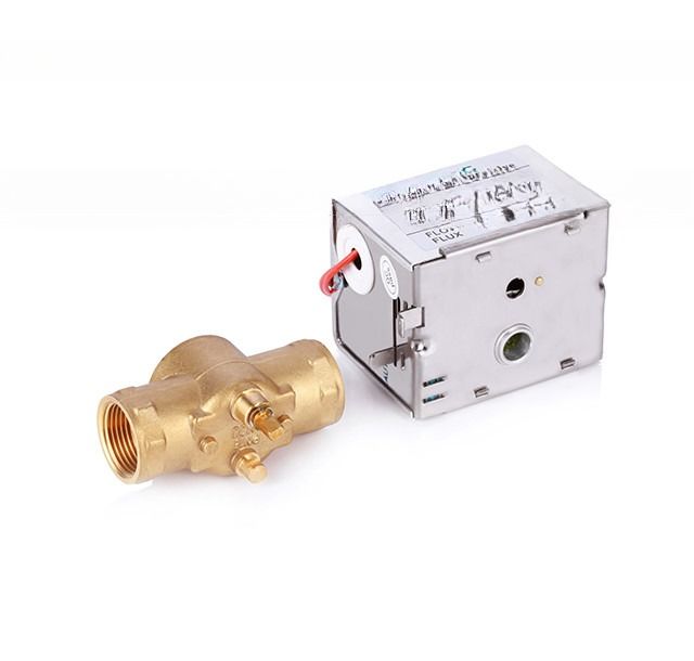 Spring Return Fan Coil Unit Motor with 3 Way Automatic Control Brass Zone Valve