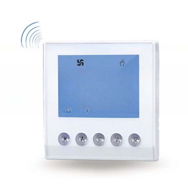 24VAC/110VAC/220VAC Programmable Wifi LCD Display Under Floor Heating Room Thermostat Compatible